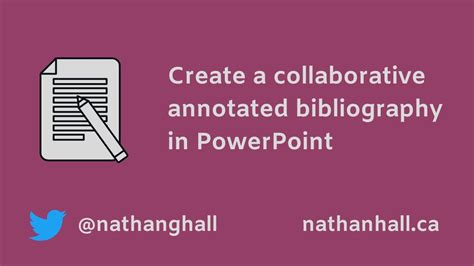 annotated bibliography powerpoint|Create a collaborative annotated bibliography in .